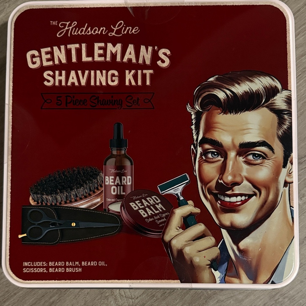 Hudson Jeans Men's Shaving Kit - Red